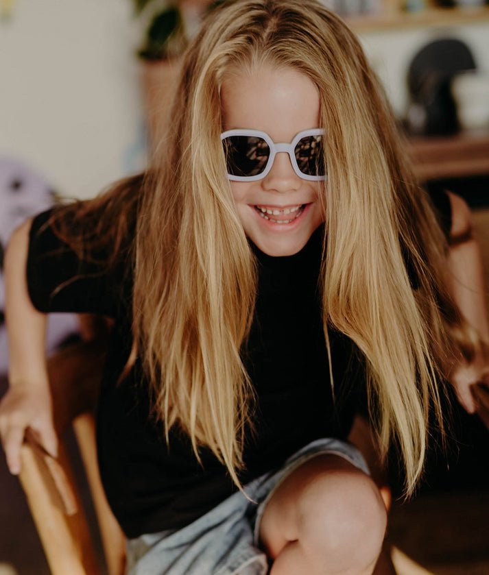 Hello Hossy - Sunglasses - Hossy Stella Sunglasses - Purple/Green - Tummy Time