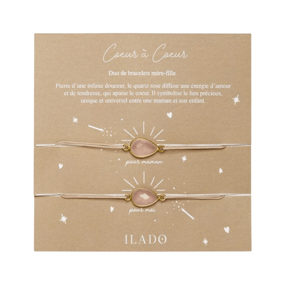 Ilado - Baby Comforters - Mother - Daughter Bracelet Duo - Tummy Time