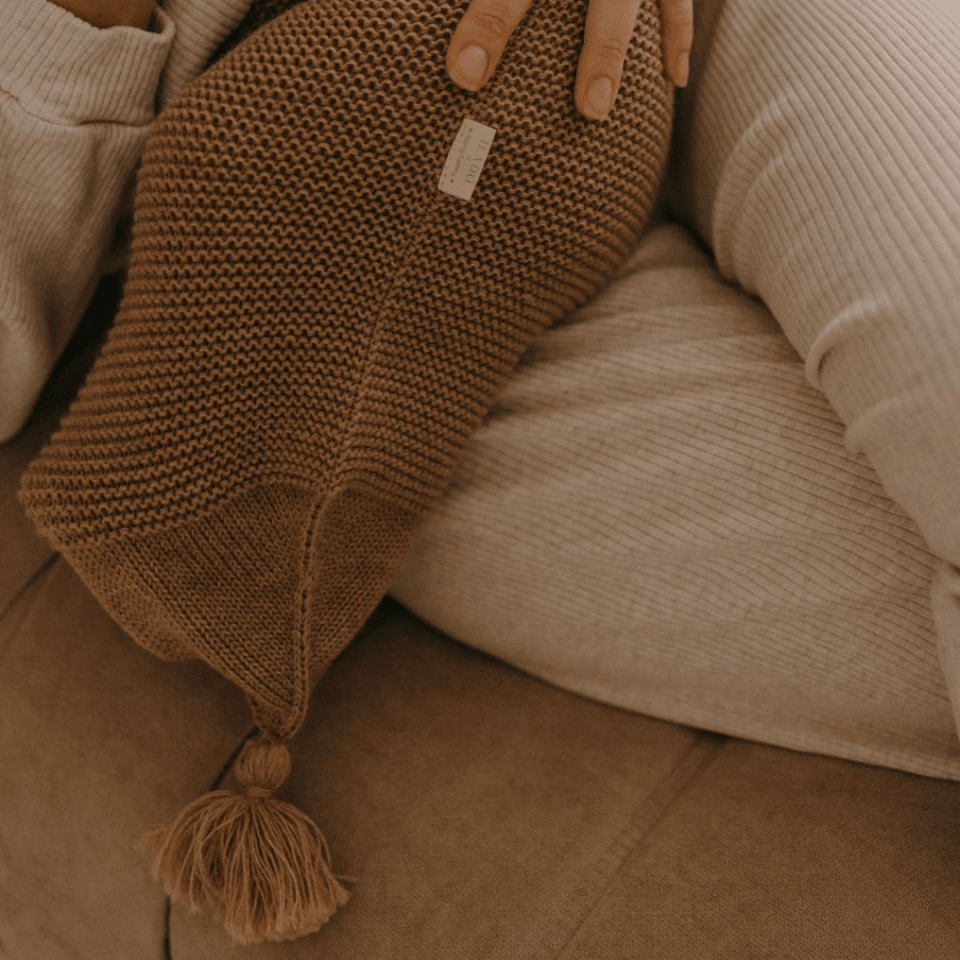 Ilado - Baby Swaddles - Swaddling Cocoon - Hazelnut - Tummy Time