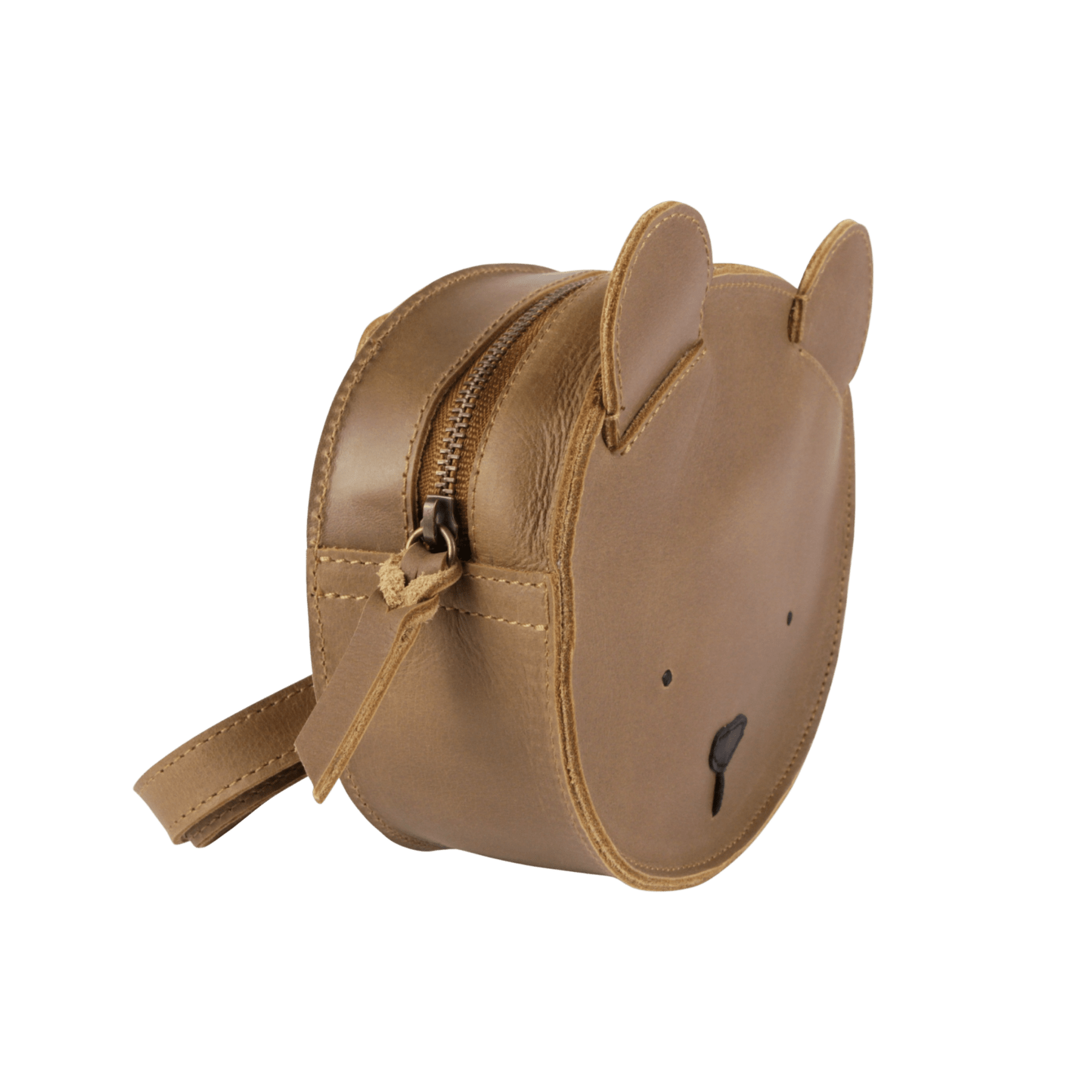Donsje - Bags & School Bags - Kapi Classic Backpack Bear - Cognac Classic Leather - Tummy Time