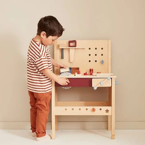 Kids Concept - Role Play Toys - Kid's Tool Bench - Tummy Time