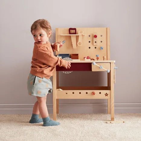 Kids Concept - Role Play Toys - Kid's Tool Bench - Tummy Time