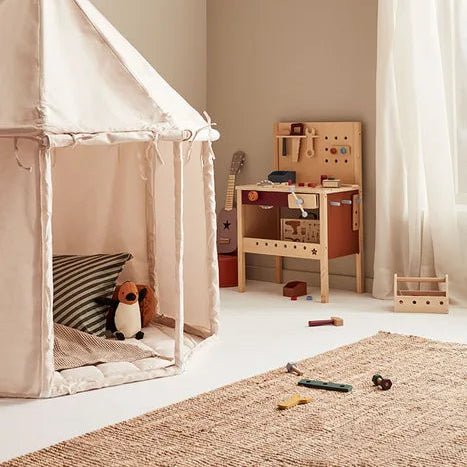 Kids Concept - Role Play Toys - Kid's Tool Bench - Tummy Time