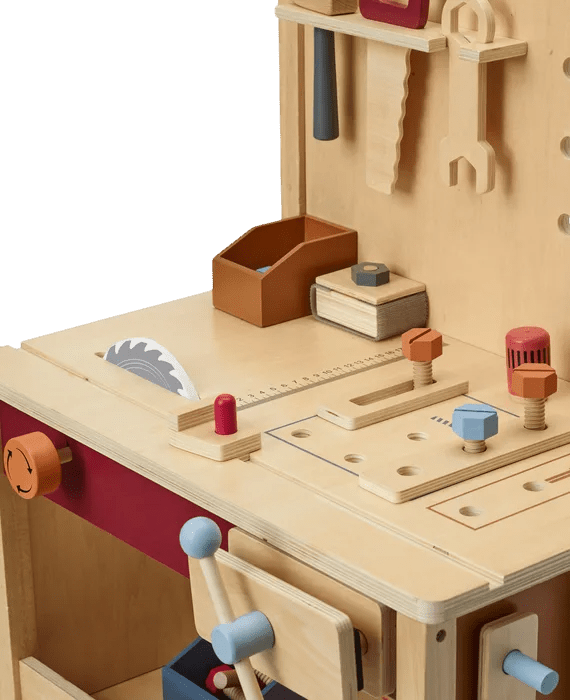 Kids Concept - Role Play Toys - Kid's Tool Bench - Tummy Time