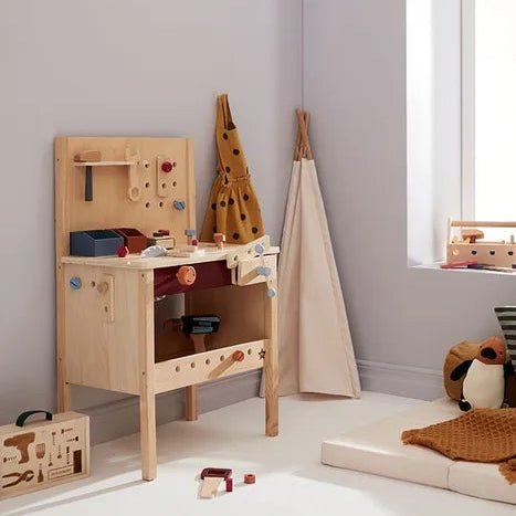 Kids Concept - Role Play Toys - Kid's Tool Bench - Tummy Time