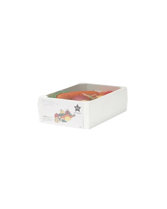 Kids Concept - Role Play Toys - Mixed Toy Vegetable Box - Tummy Time