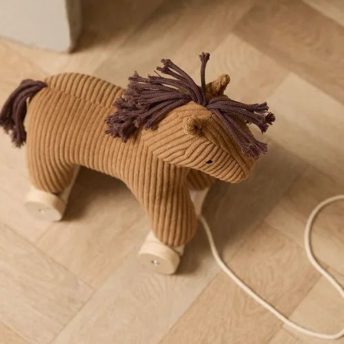 Kids Concept - Role Play Toys - Pull Along Horse Vera - Tummy Time