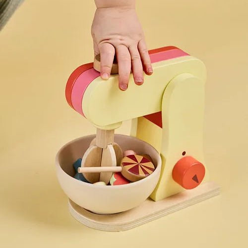 Kids Concept - Role Play Toys - Stand Mixer Yellow - Tummy Time