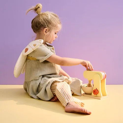 Kids Concept - Role Play Toys - Stand Mixer Yellow - Tummy Time