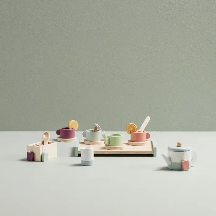 Kids Concept - Role Play Toys - Tea Set for Kids - Tummy Time