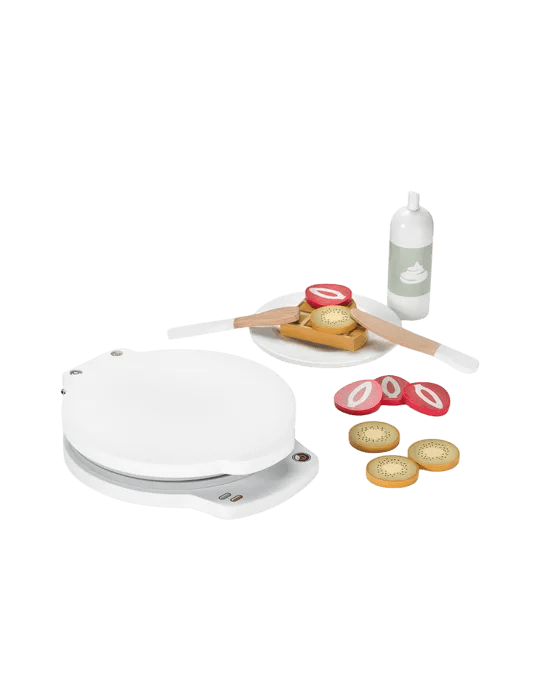 Kids Concept - Role Play Toys - Waffle Iron Play Set - Tummy Time