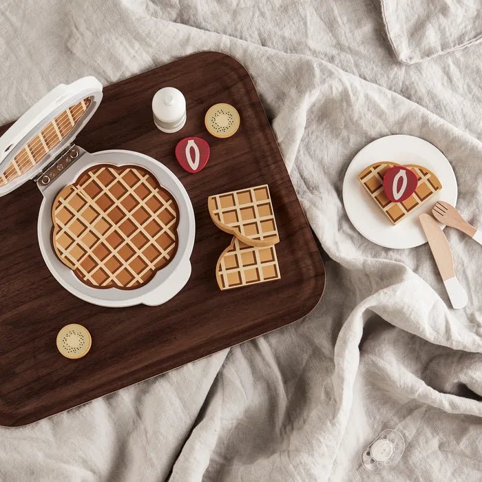 Kids Concept - Role Play Toys - Waffle Iron Play Set - Tummy Time
