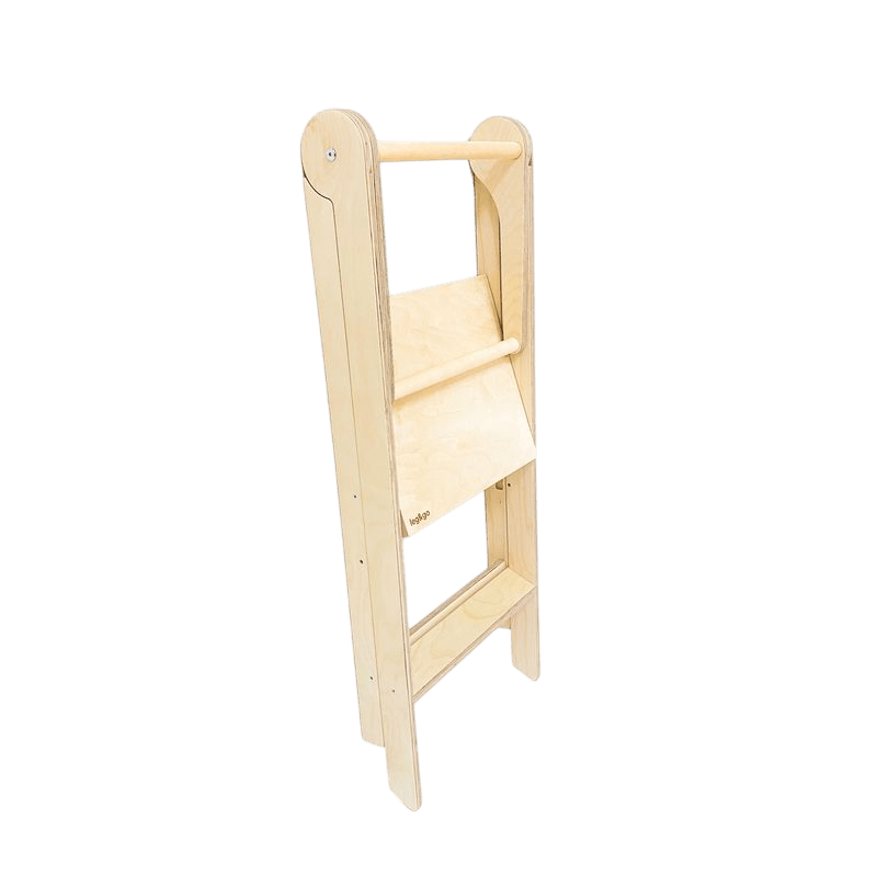 Leg&Go - Learning Towers - Foldable Learning Tower - Natural - Tummy Time
