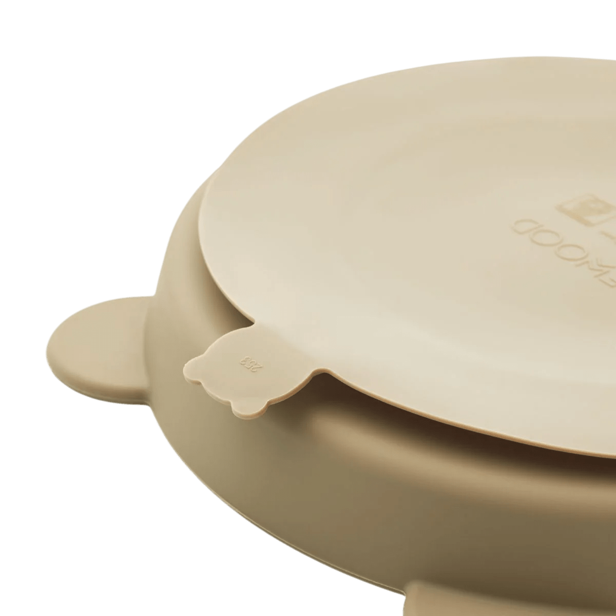 Liewood - Baby Tableware - 2 - Pack Stacy Divider Suction Plate - Sandy / Oat - Tummy Time