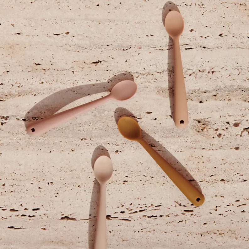 Liewood - Baby Tableware - 4 - Pack Siv Feeding Spoon - Tuscany Rose Multi Mix - Tummy Time