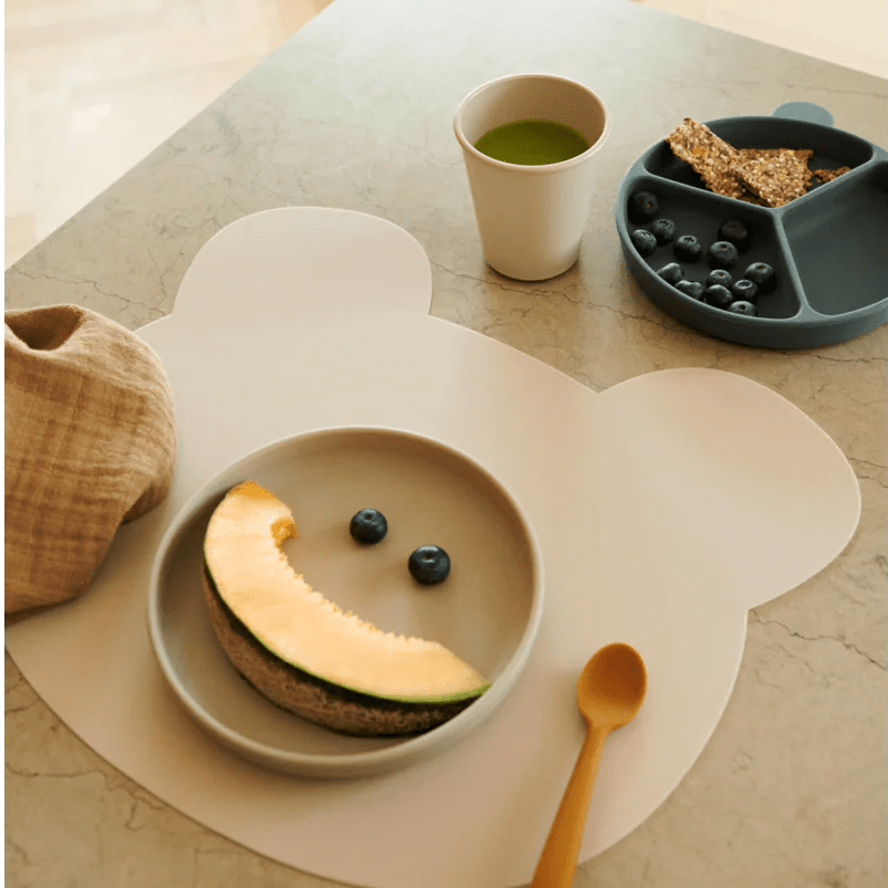 Liewood - Baby Tableware - Aura Bear Placemat - Sandy - Tummy Time