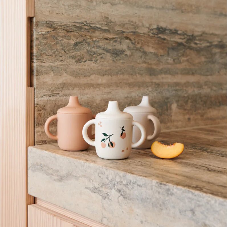 Liewood - Baby Tableware - Neil Sippy Cup - Sandy - Tummy Time
