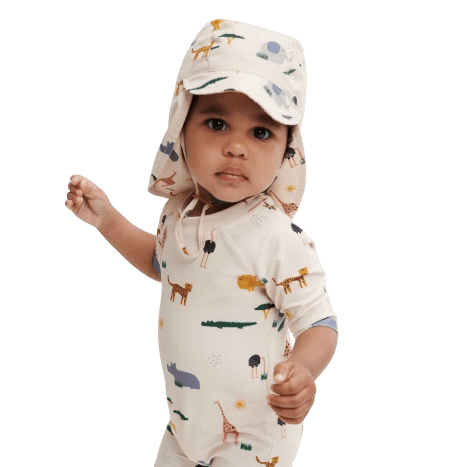 Liewood - Hats, Caps & Beanies - Cecilia Sun Hat - Safari Sandy Mix - Tummy Time