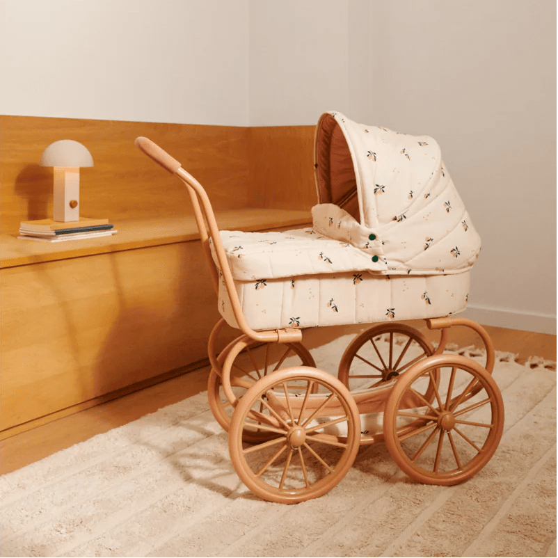 Liewood - Role Play Toys - Adaline Doll Pram - Peach / Sea Shell - Tummy Time