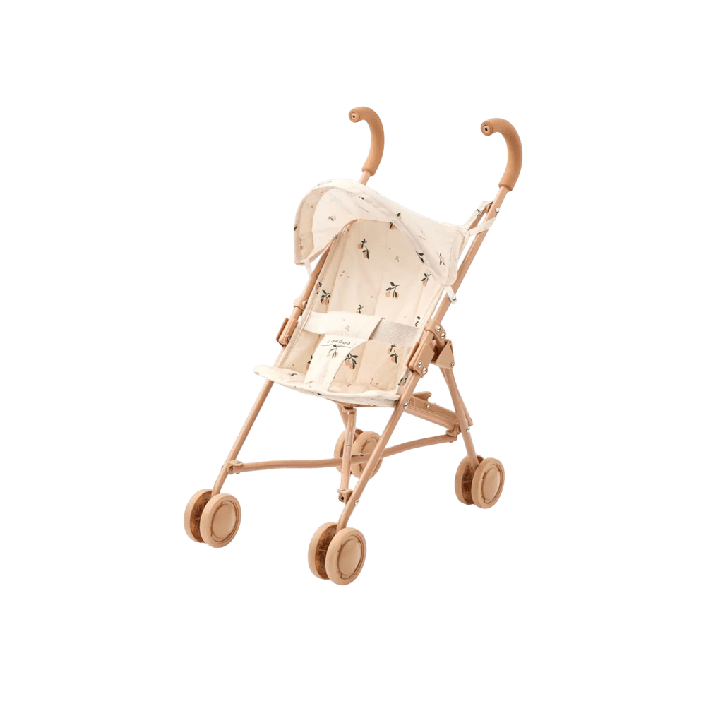 Liewood - Role Play Toys - Elsie Doll Stroller - Peach / Sea Shell - Tummy Time
