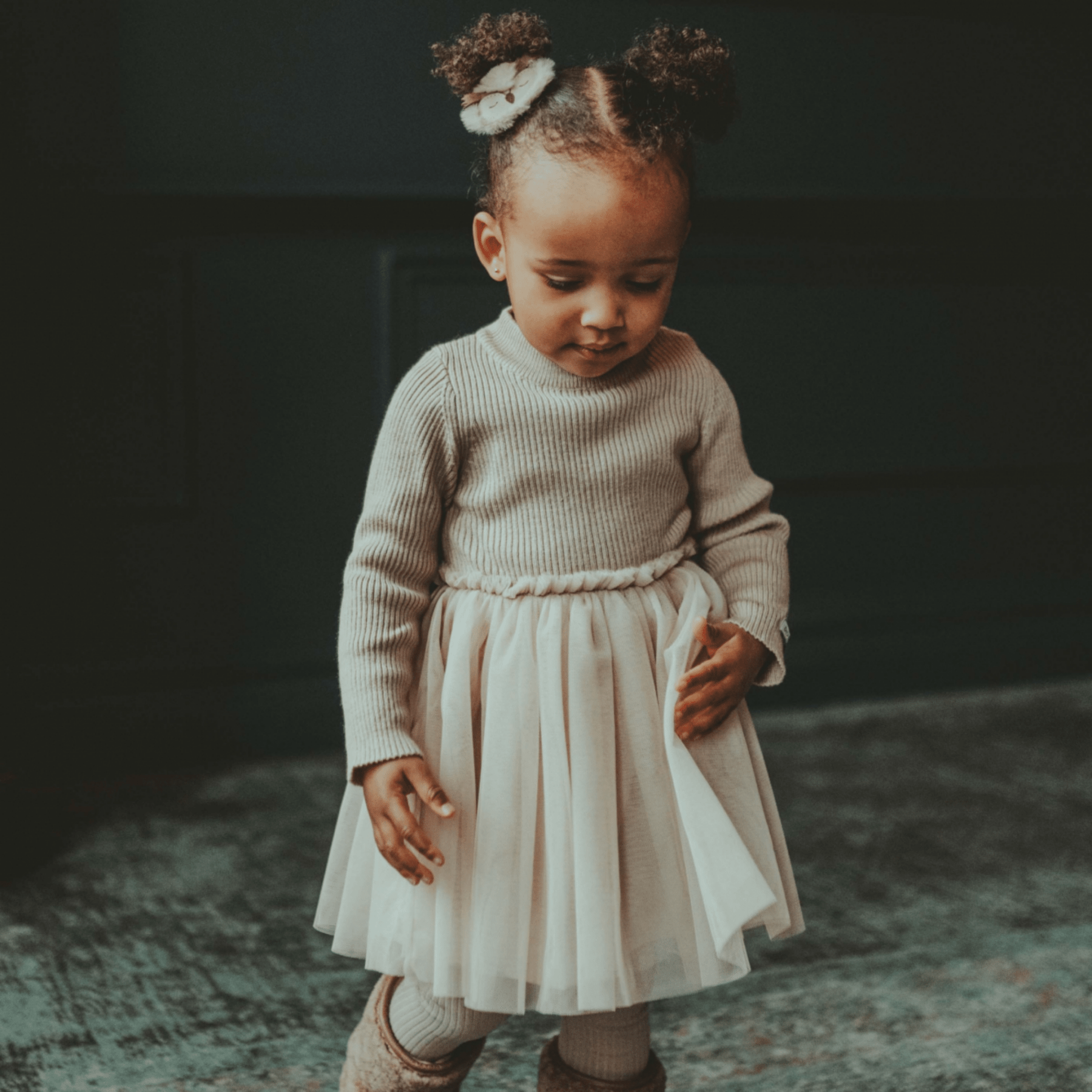 Donsje - Baby Dresses & Skirts - Lotus Dress - Rose Grey - Tummy Time