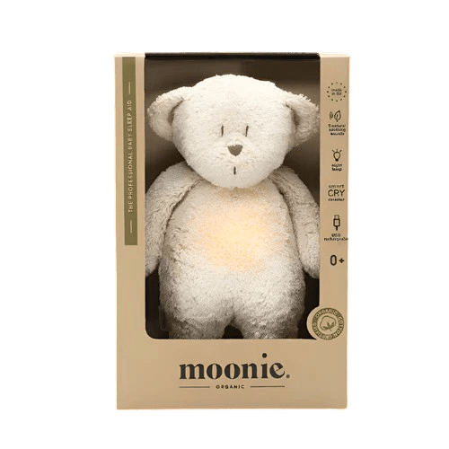 Moonie - Baby Comforters - Moonie Organic Natural Bear - Sand - Tummy Time