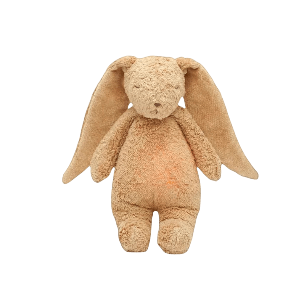 Moonie - Baby Comforters - Moonie Organic Natural Rabbit - Cappuccino - Tummy Time