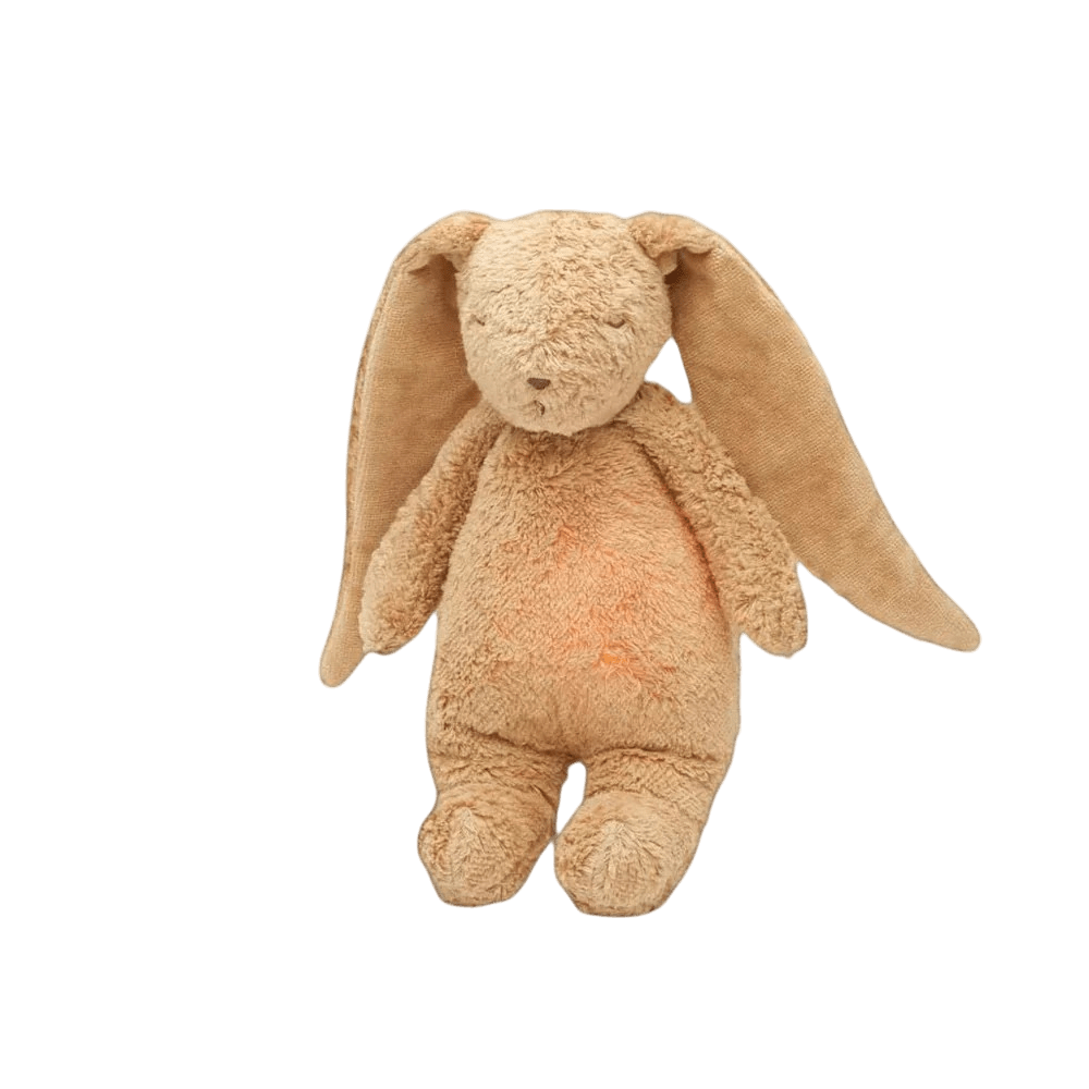 Moonie - Baby Comforters - Moonie Organic Natural Rabbit - Cappuccino - Tummy Time
