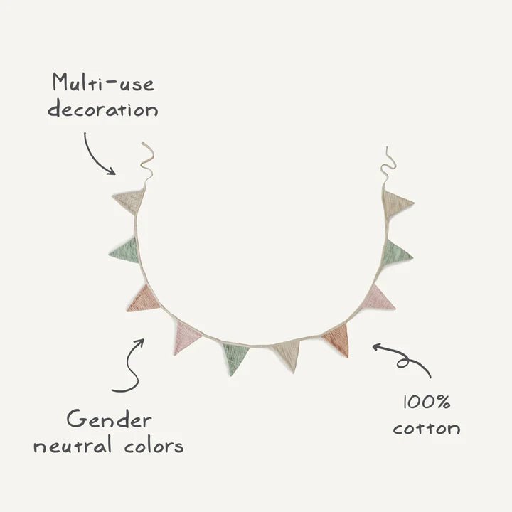 Mushie - Baby & Kids Decoration - Baby Garland - Tummy Time