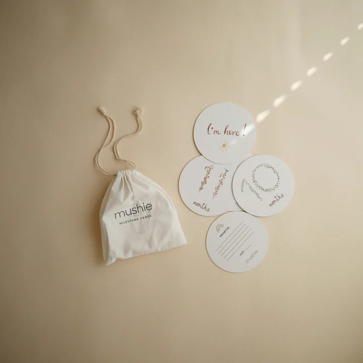 Mushie - Baby & Kids Decoration - Milestone Cards - Tummy Time