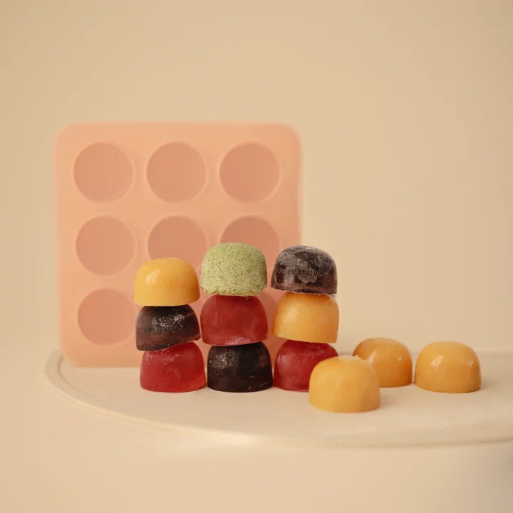 Mushie - Baby Tableware - Baby Food Freezer Tray - Blush - Tummy Time