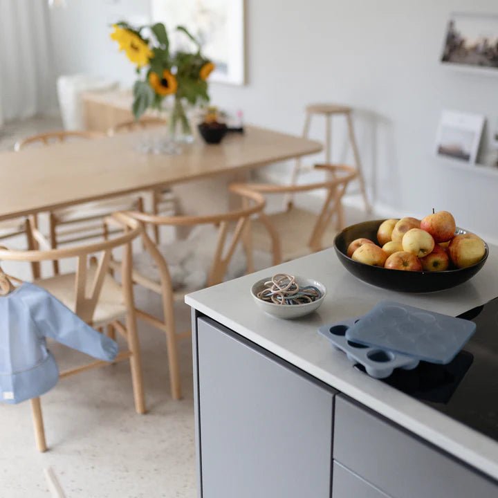 Mushie - Baby Tableware - Baby Food Freezer Tray - Tradewinds - Tummy Time