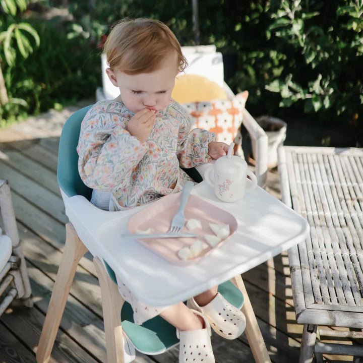 Mushie - Baby Tableware - Dinnerware Cutlery Set - Blush - Tummy Time