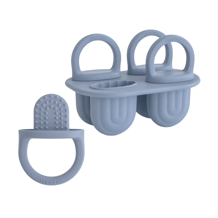 Mushie - Baby Tableware - Toddler Ice Pop Tray - Tradewinds - Tummy Time