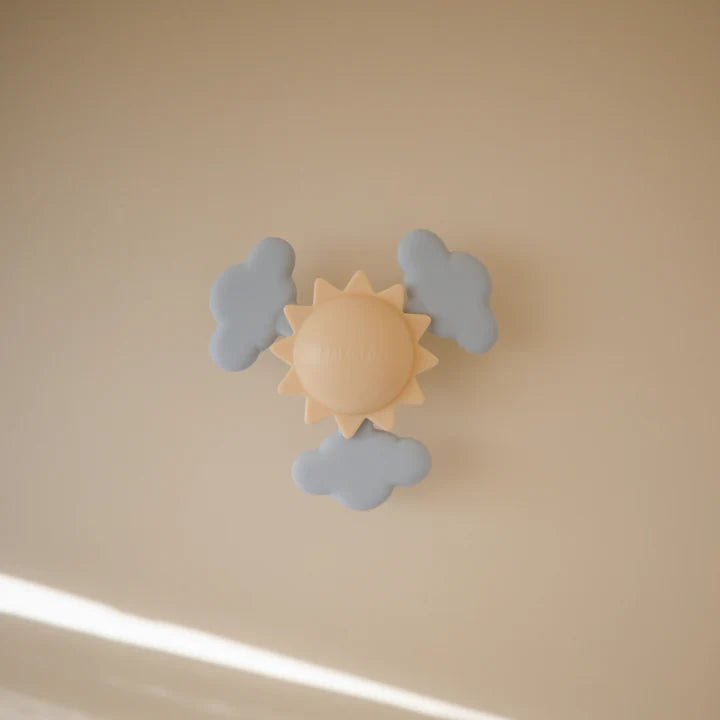 Mushie - Baby Toys & Rattles - Suction Spinner Toy - Sunshine - Tummy Time