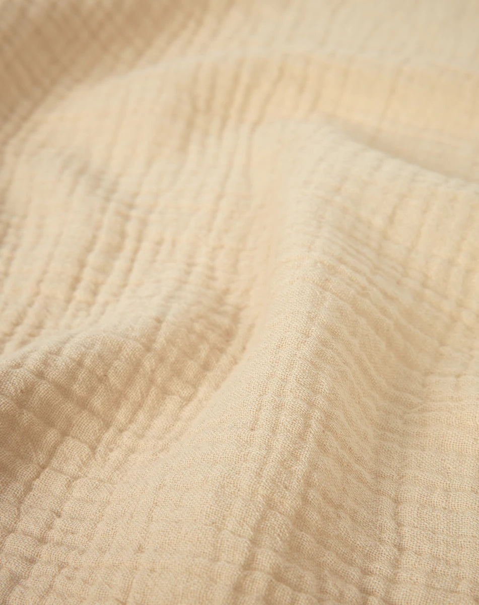 Nobodinoz - Nursing Pillows - Wabi - Sabi Washed Cotton Double Gauze Maternity Pillow - Ginger - Tummy Time