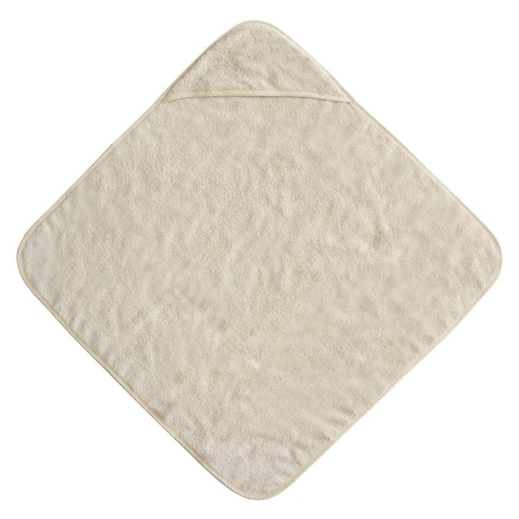Mushie - Towels & Washcloths - Organic Cotton Baby Hooded Towel - Fog - Tummy Time