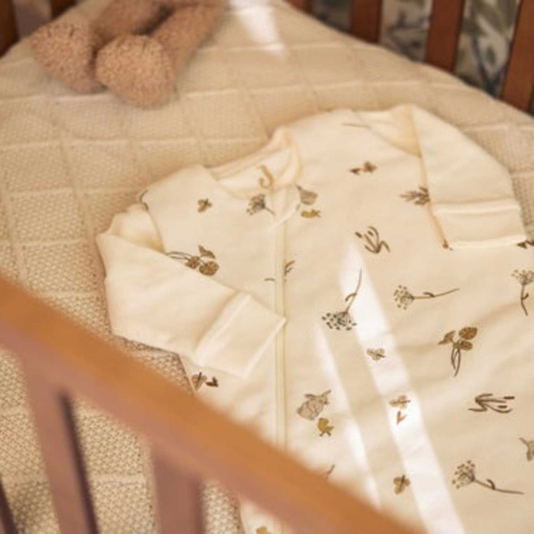 Jollein - Playmats, Playpens & Rugs - Playpen Mat 75x95cm - Check Knit - Oatmeal - Tummy Time