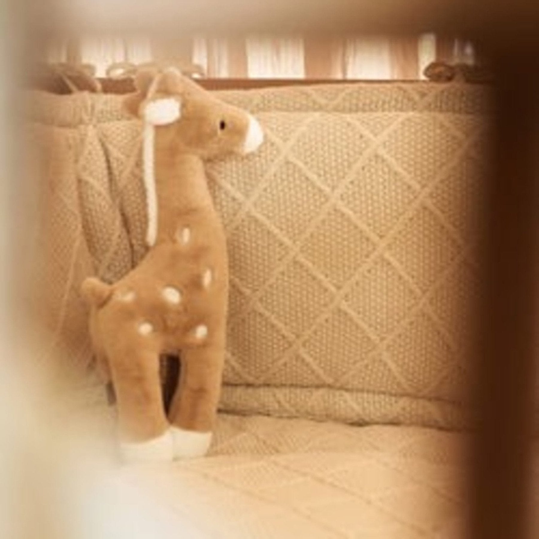 Jollein - Playmats, Playpens & Rugs - Playpen Mat 75x95cm - Check Knit - Oatmeal - Tummy Time