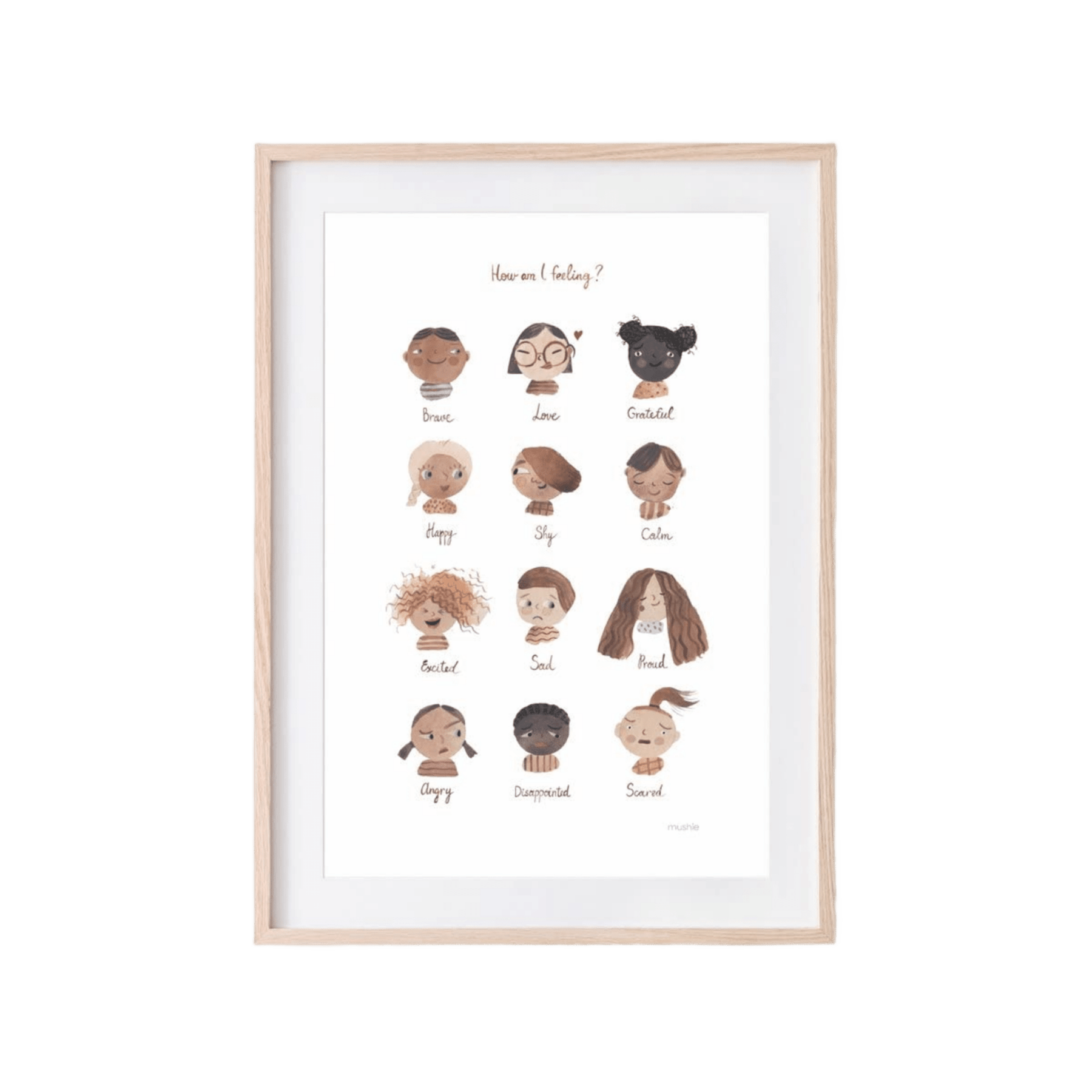 Mushie - Baby & Kids Decoration - Poster - Feeling - Tummy Time