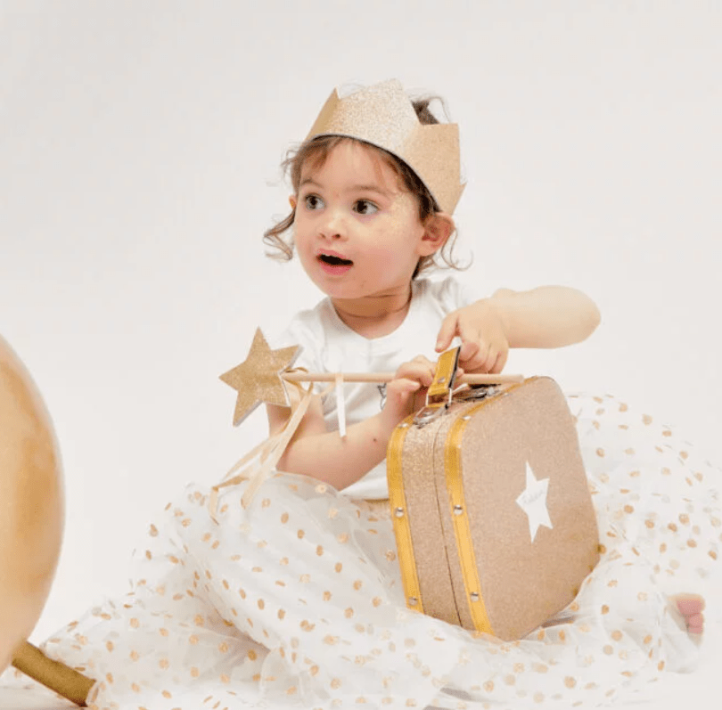 Ratatam! - Birthdays & Costumes - The Glitter Crown – Gold - Tummy Time