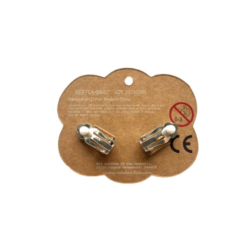 Ratatam! - Jewellery, Watches & Pins - Heart Clip - on Earrings – Blue - Tummy Time