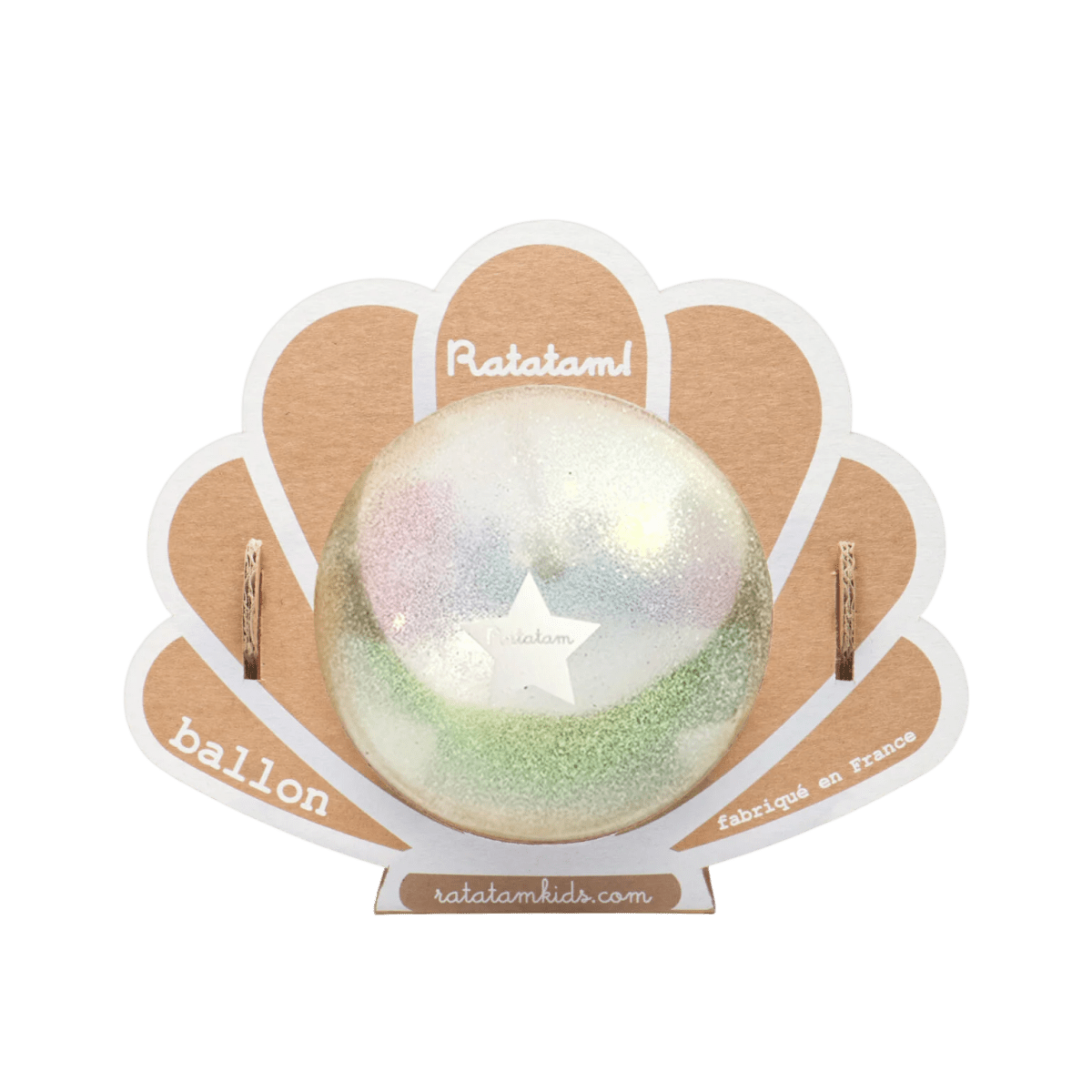 Ratatam! - Sports & Outdoor Games - Seashell Balloon – White - Tummy Time