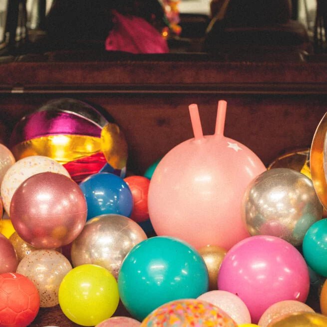 Ratatam! - Sports & Outdoor Games - Summer Glitter Balloon – Pink - Tummy Time