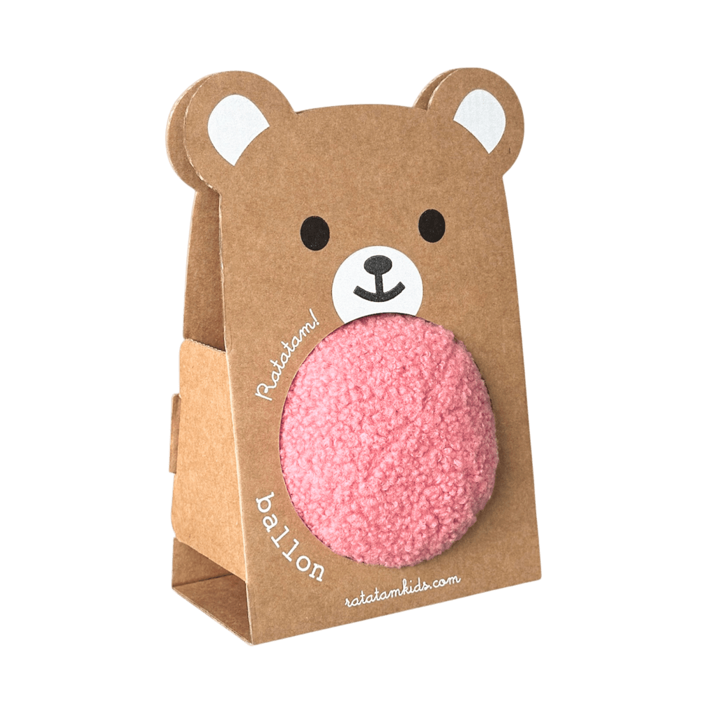 Ratatam! - Sports & Outdoor Games - Teddy Bear Ball – Pink - Tummy Time