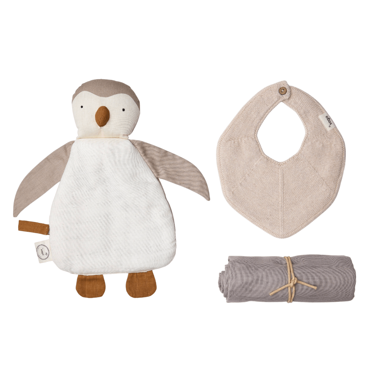 Saga Copenhagen - Baby Sets - Baby Gift Box - Penguin Cuddle - Tummy Time
