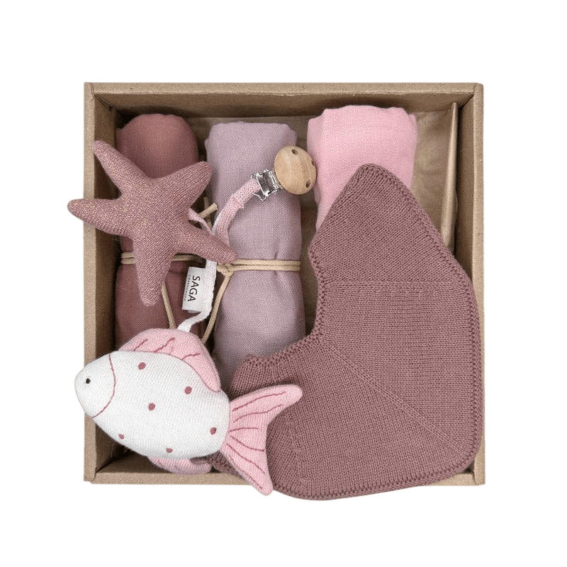 Saga Copenhagen - Baby Sets - Baby Gift Box - Shades Of Pearl Blush - Tummy Time