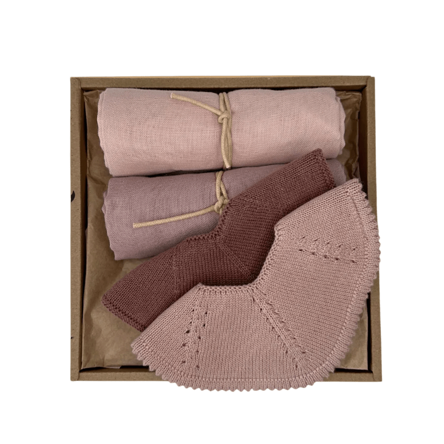 Saga Copenhagen - Baby Sets - Must - have Baby box - Shades of Purple Dust - Tummy Time