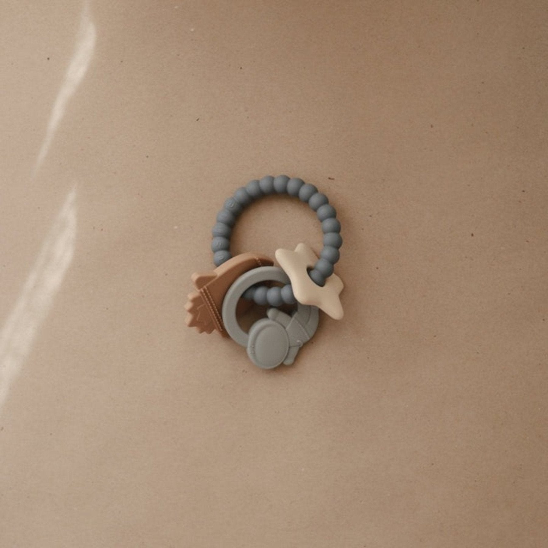Mushie - Baby Teethers - Teething Ring - Space - Tummy Time