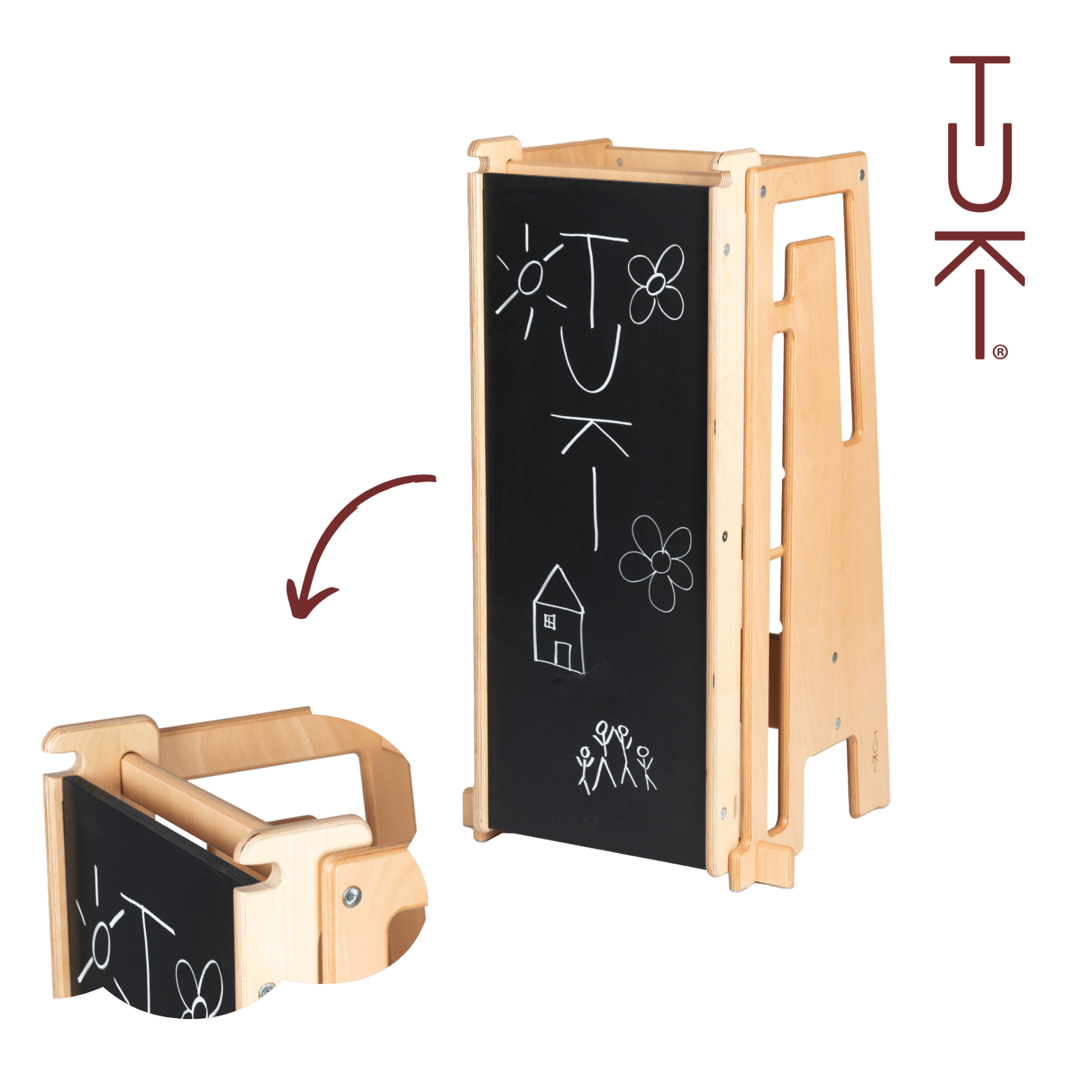 Tuki - Learning Towers - Tuki® Slide with Painting Board - Tummy Time